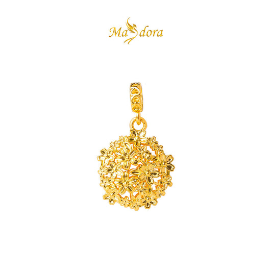 MASDORA 916 Gold Pendant Loket Emas ~ HG Sakura Daisy Ornament (EMAS 916/22K)