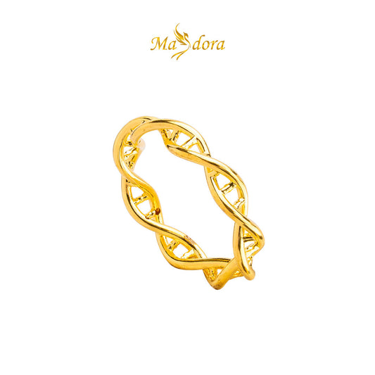 MASDORA 916 Gold Ring Rings Cincin Emas ~ HG Golden DNA Band (EMAS 916/22K)