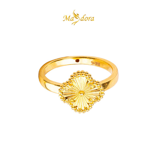 MASDORA 916 Gold Ring Rings Cincin Emas ~ HG Golden Tiny Lucky (EMAS 916/22K)