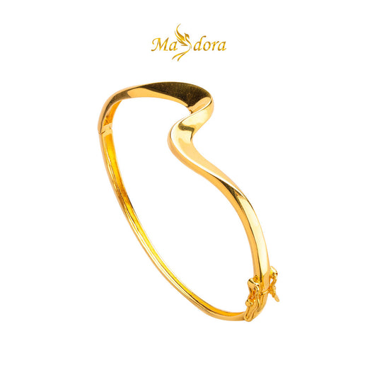 MASDORA 916 Gold Bangle Gelang Tangan Emas ~ Golden Chunky Sway (EMAS 916/22K)