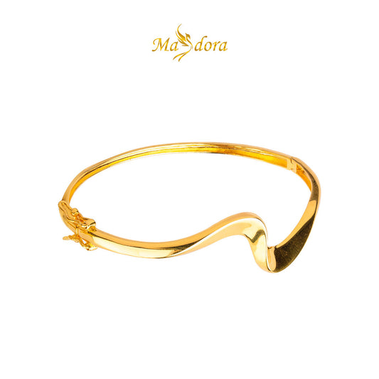 MASDORA 916 Gold Bangle Gelang Tangan Emas ~ Golden Chunky Sway (EMAS 916/22K)