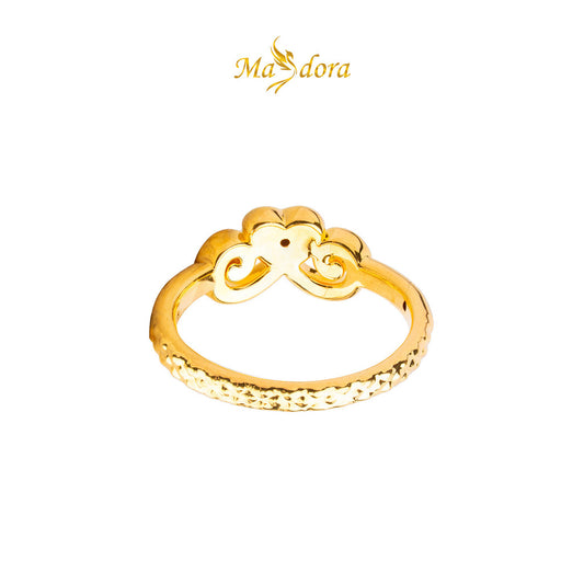MASDORA 916 Gold Ring Rings Cincin Emas ~ HG Golden Evoke Love (EMAS 916/22K)