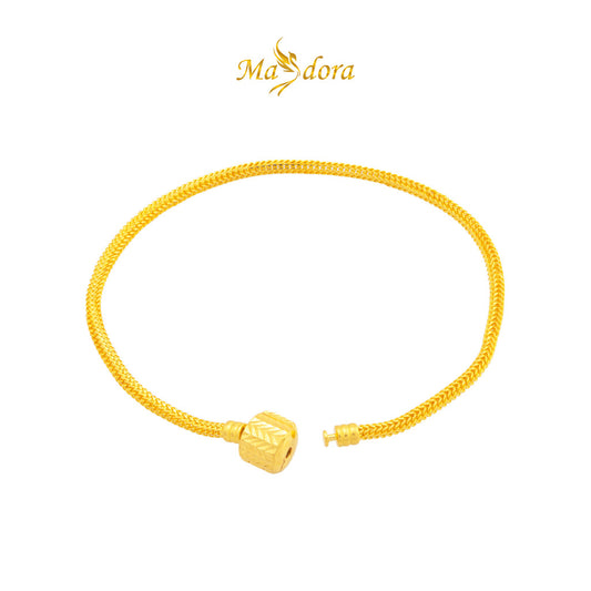 MASDORA 916 Gold Bracelet Rantai Tangan Emas ~ Cylinder Clasp (EMAS 916/22K)