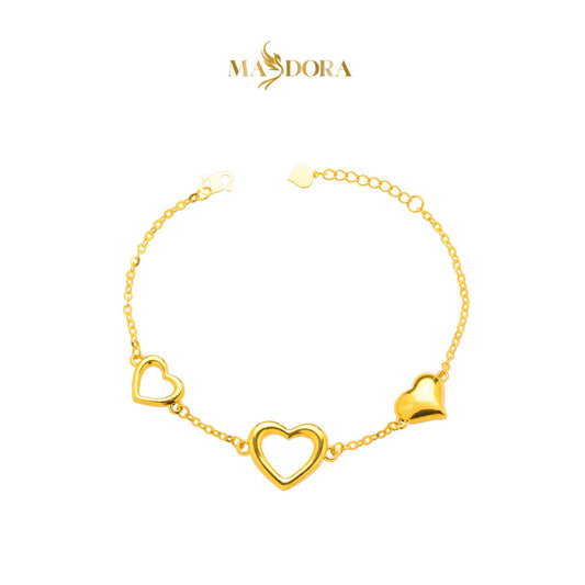 MASDORA 916 Gold Bracelet Rantai Tangan Emas ~ HG Aligned Pleasant Fluffy Sincero (EMAS 916/22K)