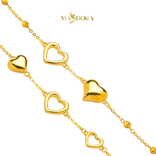 MASDORA 916 Gold Bracelet Rantai Tangan Emas ~ HG Pleasant Fluffy Sincero (EMAS 916/22K)