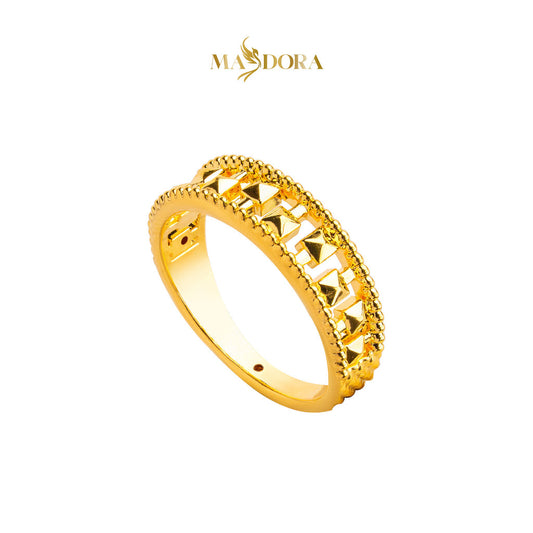 MASDORA 916 Gold Ring Rings Cincin Emas ~ HG Golden Static Abacus (EMAS 916/22K)