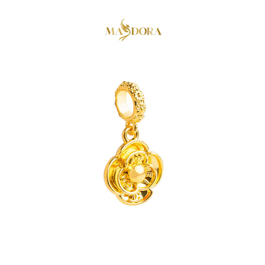 MASDORA 916 Gold Pendant Loket Emas ~ HG Golden CC Rose  (EMAS 916/22K)