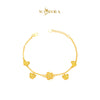MASDORA 916 Gold Bracelet Rantai Tangan Emas ~ HG Sakura Fairytale Dangle (EMAS 916/22K)