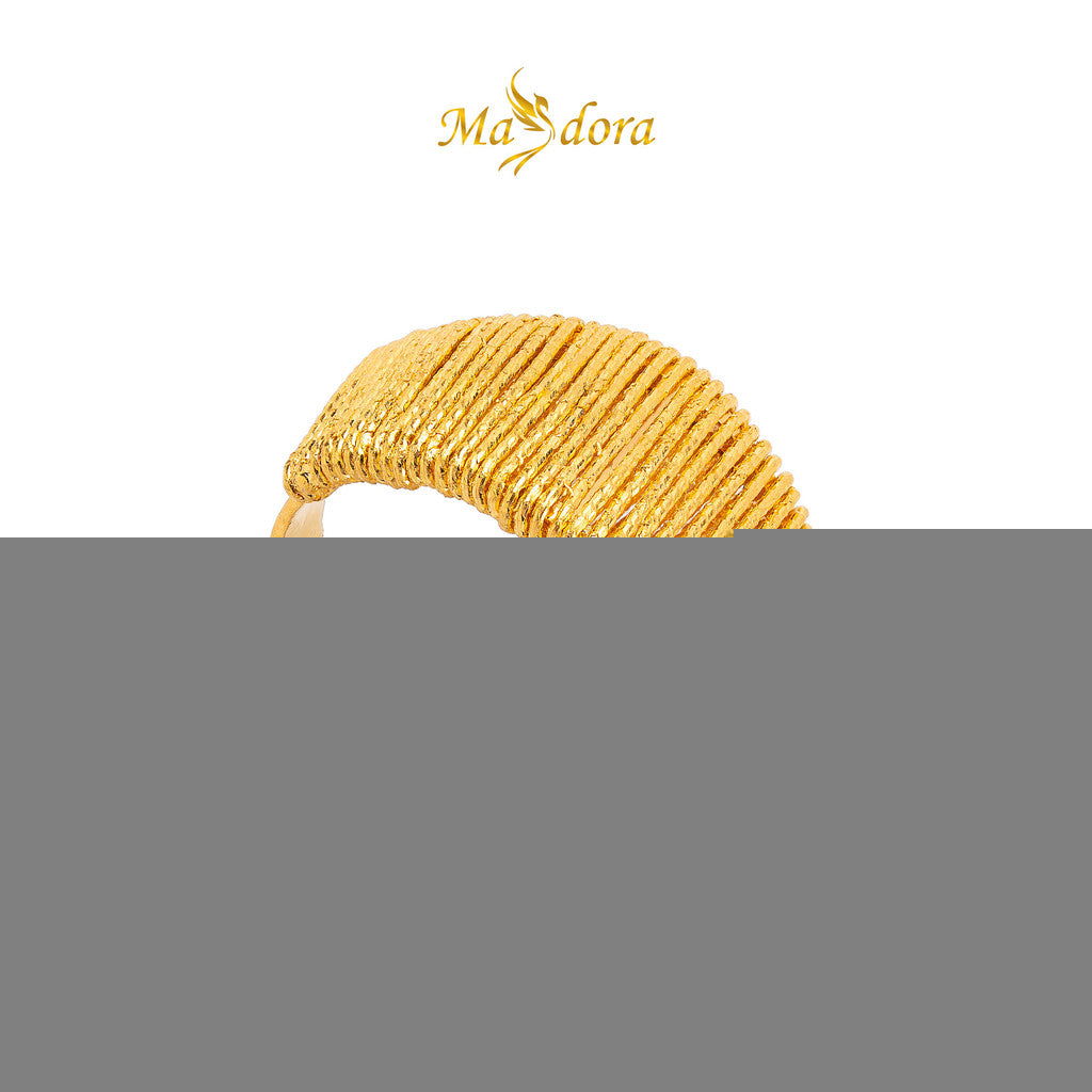 MASDORA 916 Ring Rings Cincin ~ Golden Oro Glitz (EMAS 916/22K)