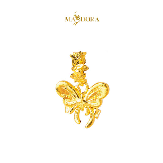MASDORA 916 Gold Pendant Loket Emas ~ HG Nuevo Winged Ribbon (EMAS 916/22K)