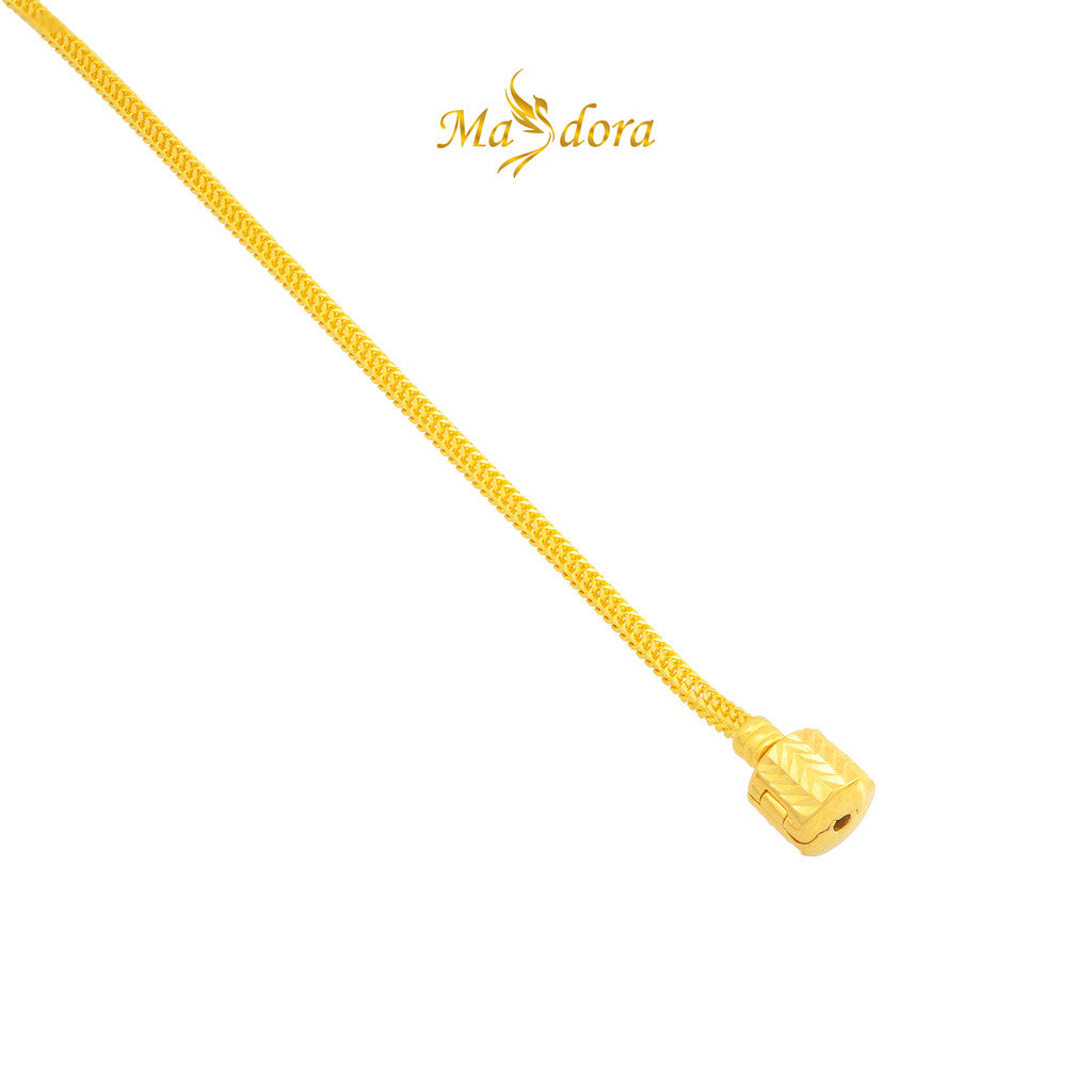 MASDORA 916 Gold Bracelet Rantai Tangan Emas ~ Cylinder Clasp (EMAS 916/22K)
