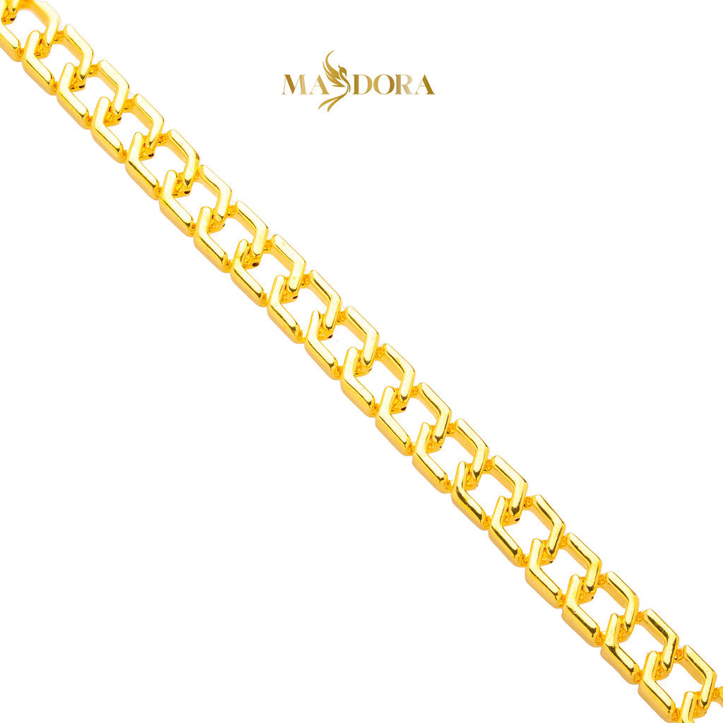 MASDORA 916 Gold Bracelet Rantai Tangan Emas ~ HG Golden Perfect Chain (EMAS 916/22K)