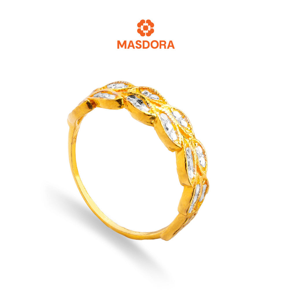 MASDORA 916 Gold Ring Rings Cincin Emas ~ Duotone Paddy (EMAS 916/22K)