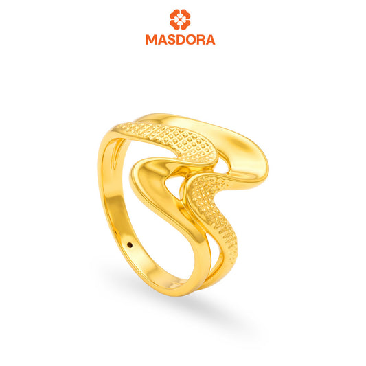 MASDORA 916 Gold Ring Rings Cincin Emas ~ HG Dual Sway (EMAS 916/22K)