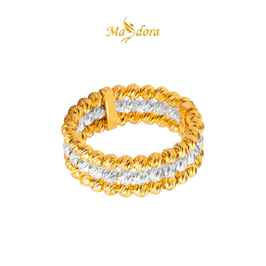 MASDORA 916 Gold Ring Rings Cincin Emas ~ Oro Italia Trio (EMAS 916/22K)