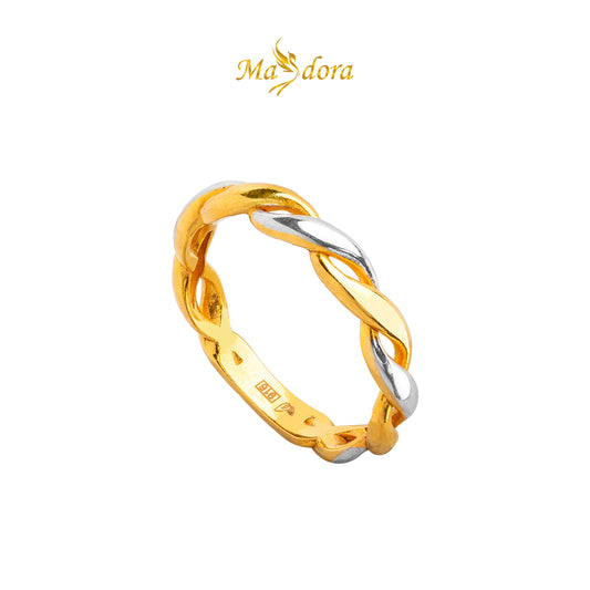MASDORA 916 Gold Ring Rings Cincin Emas ~ Emirates Star Zahra Duotone (EMAS 916/22K)