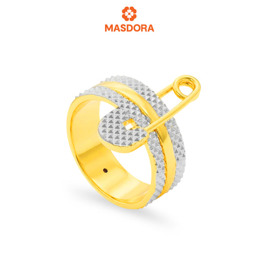 MASDORA 916 Gold Ring Rings Cincin Emas ~ HG Safety Pin (EMAS 916/22K)