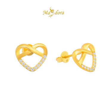 MASDORA 916 Gold Earings Earing Subang Emas ~ Sparkling Knot Of Love (EMAS 916/22K)