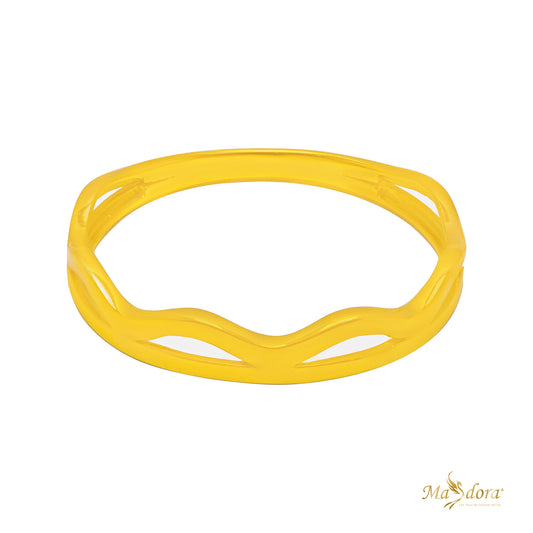 MASDORA Cincin Emas Golden Ripple Wave /Golden Ripple Wave Ring (Emas 916)