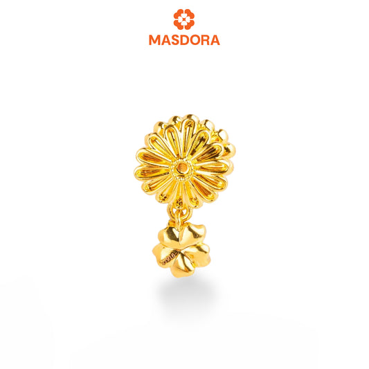MASDORA 916 Gold Beads Bead Emas ~ HG Golden Plain Dangle Daisy (EMAS 916/22K)