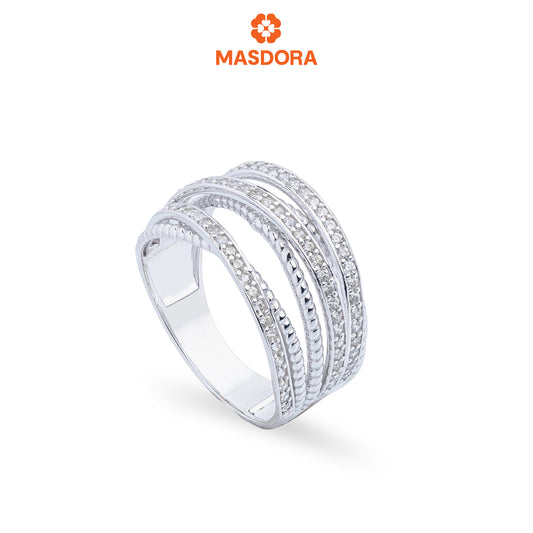 MASDORA 916 Gold Ring Rings Cincin Emas ~ Sparkling BellaLi (EMAS 916/22K)