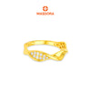 MASDORA 916 Gold Ring Rings Cincin Emas ~ Duotone DNA Diamond Cut (EMAS 916/22K)