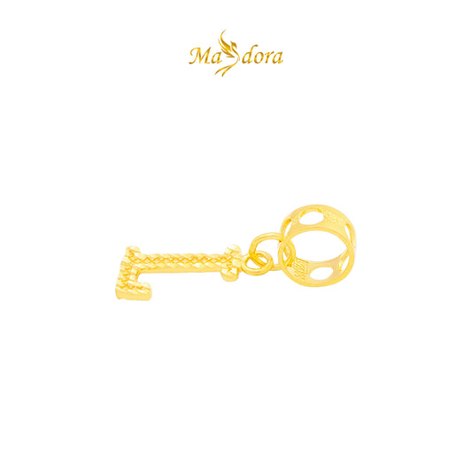 MASDORA 916 Gold Charms Charm Emas ~ Alphabet L (EMAS 916/22K)
