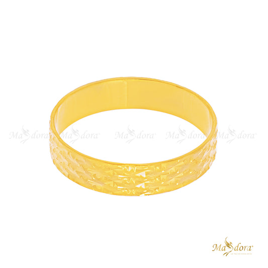 Masdora Cincin Emas Belah Rotan Simple Mona/Simple Mona Ring  (Emas 916)