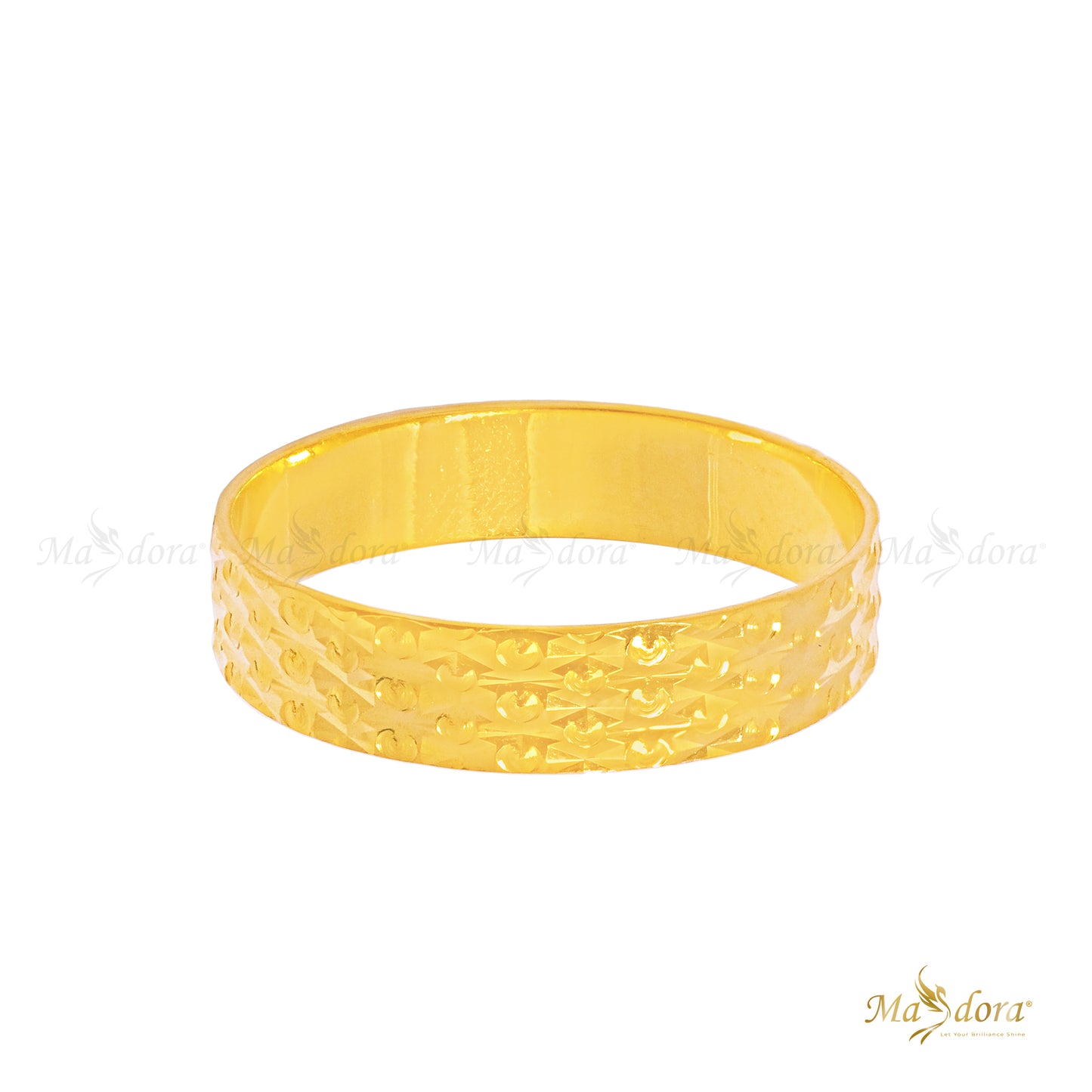 Masdora Cincin Emas Belah Rotan Simple Mona/Simple Mona Ring  (Emas 916)