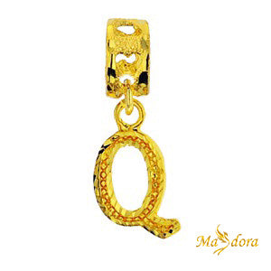 Masdora Charms Alphabets Q 916 Gold