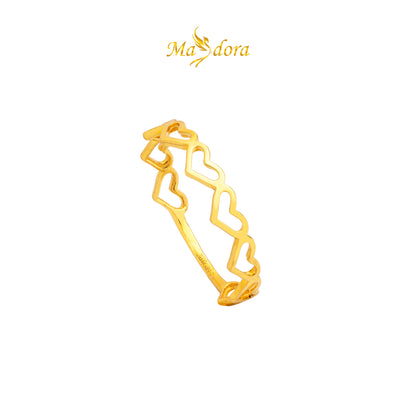 MASDORA 916 Gold Ring Rings Cincin Emas ~ Cincin Linking Hearts (Love) /Linking Hearts (Love) (EMAS 916/22K)