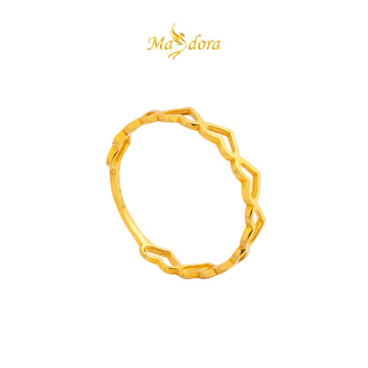 MASDORA 916 Gold Ring Rings Cincin Emas ~ Cincin Linking Hearts (Love) /Linking Hearts (Love) (EMAS 916/22K)