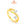 MASDORA 916 Gold Ring Rings Cincin Emas ~ HG Duotone Acute Double Love (EMAS 916/22K)