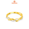 MASDORA 916 Gold Ring Rings Cincin Emas ~ Duotone Whirl Infinity (EMAS 916/22K)
