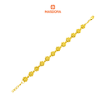 MASDORA 916 Gold Bracelet Rantai Tangan Emas ~ Golden Bloom (EMAS 916/22K)