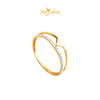 MASDORA 916 Gold Ring Rings Cincin Emas ~ Facile V Diamond Cut (EMAS 916/22K)