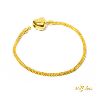 Masdora Exclusive Love Clasp Bracelet Emas 916