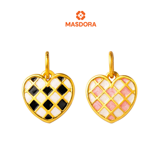 MASDORA 999 Gold Pendant Loket Emas ~ Tictac Love  (EMAS 999/24K)