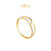 MASDORA 916 Gold Ring Rings Cincin Emas ~ Facile V Diamond Cut (EMAS 916/22K)