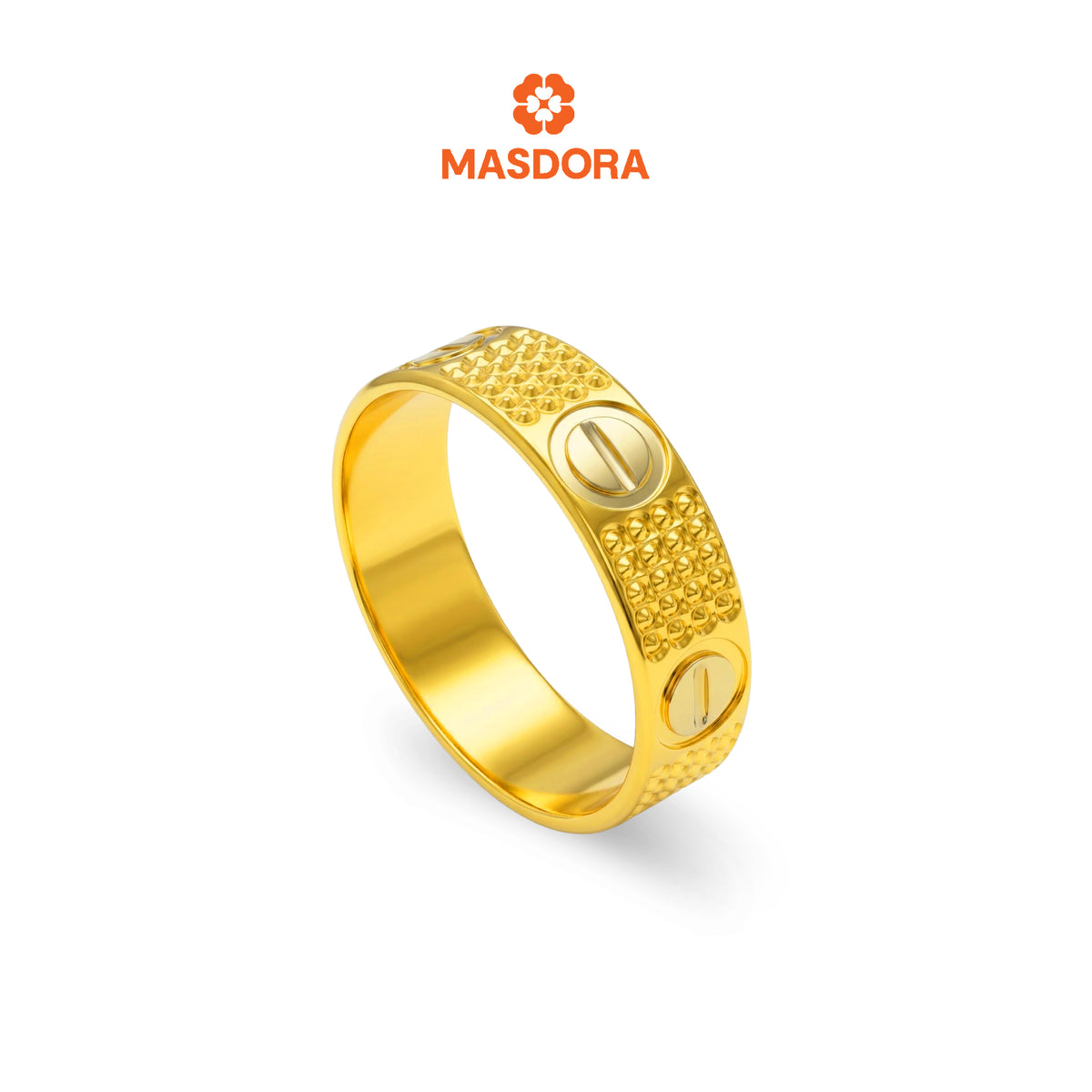 MASDORA 916 Gold Ring Rings Cincin Emas ~ CBR Screw Mark Cutting (EMAS 916/22K)