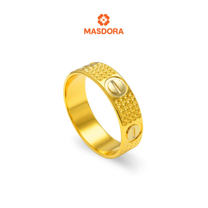MASDORA 916 Gold Ring Rings Cincin Emas ~ CBR Screw Mark Cutting (EMAS 916/22K)