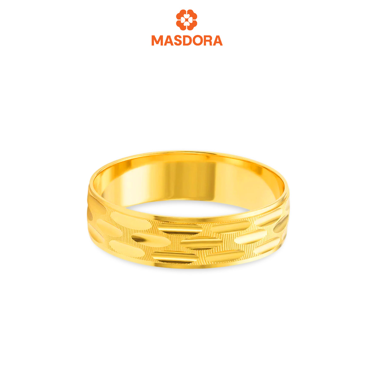 MASDORA 916 Gold Ring Rings Cincin Emas ~ CBR Golden Fashioned Carve (EMAS 916/22K)