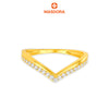 MASDORA 916 Gold Ring Rings Cincin Emas ~ Sparkling V-(EMAS 916/22K)