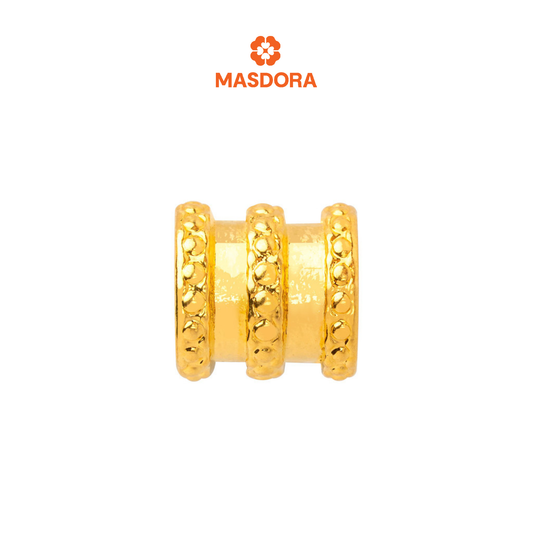 MASDORA 999 Gold Pendant Loket Emas ~ Golden Tube (EMAS 999/24K) -- FREE 925 SILVER NECKLACE!