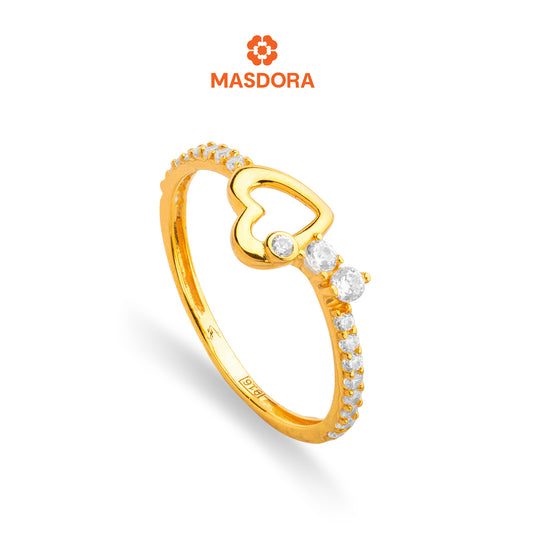MASDORA 916 Gold Ring Rings Cincin Emas ~ Sparkling Sincero Gleam (EMAS 916/22K)