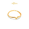 MASDORA 916 Gold Ring Rings Cincin Emas ~ Facile V Diamond Cut (EMAS 916/22K)