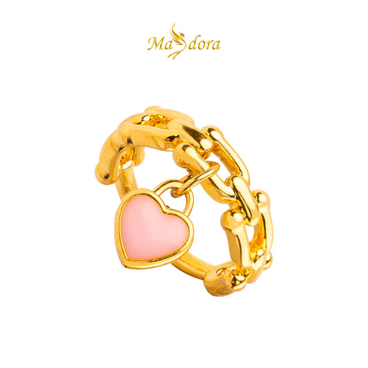 MASDORA 999 Gold Ring Rings Cincin Emas ~ Hardware Lock Dangle (EMAS 999/24K)