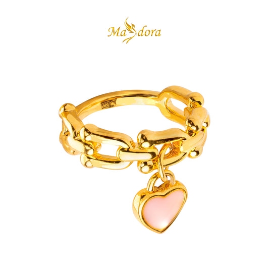 MASDORA 999 Gold Ring Rings Cincin Emas ~ Hardware Lock Dangle (EMAS 999/24K)