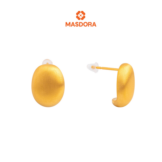 MASDORA 999 Gold Earring Earrings Emas ~ Brushy Bean (EMAS 999/24K)