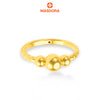 MASDORA 916 Gold Ring Rings Cincin Emas ~ HG Golden Triple Bubbles (EMAS 916/22K)